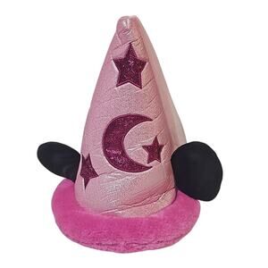 RARE Disney Parks Pink Minnie Mouse Sorcerer Hat Glitter Wizard (Adjustable)